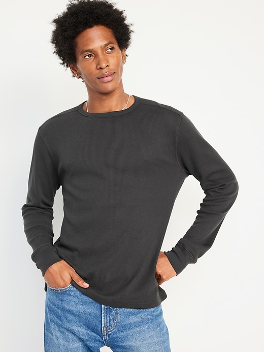 long-sleeve knitted shirt