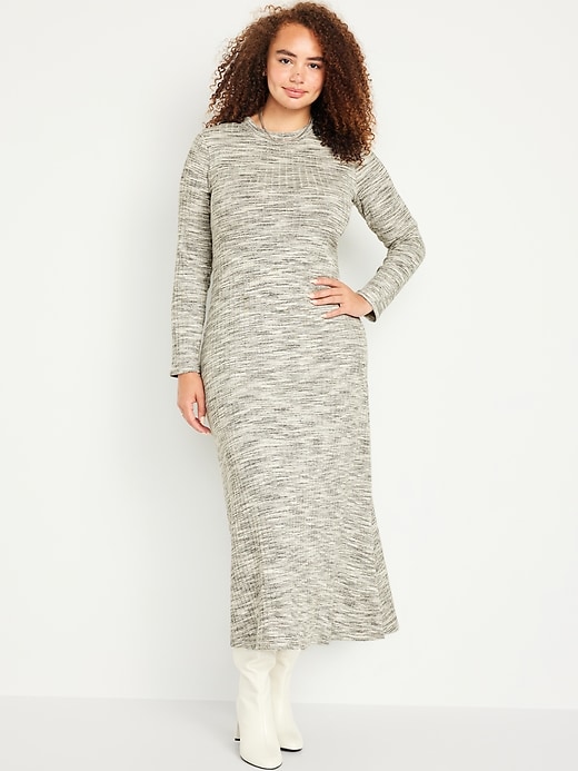 Image number 4 showing, Fit & Flare Rib-Knit Maxi Dress