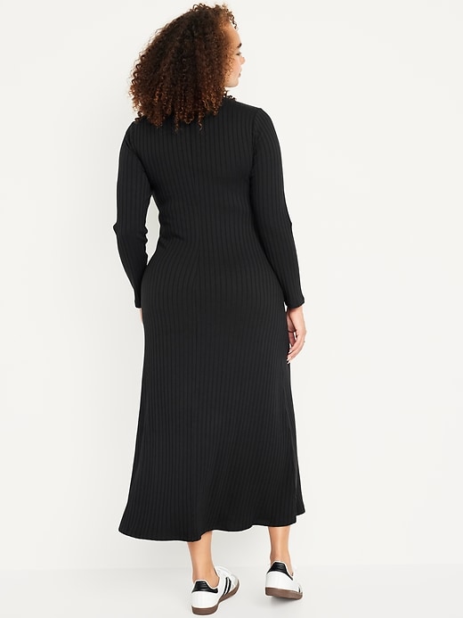 Image number 5 showing, Fit & Flare Rib-Knit Maxi Dress