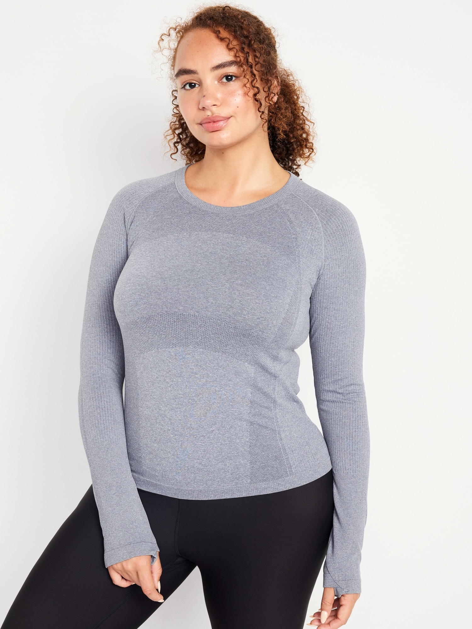 Long-Sleeve Seamless Performance Top | Old Navy