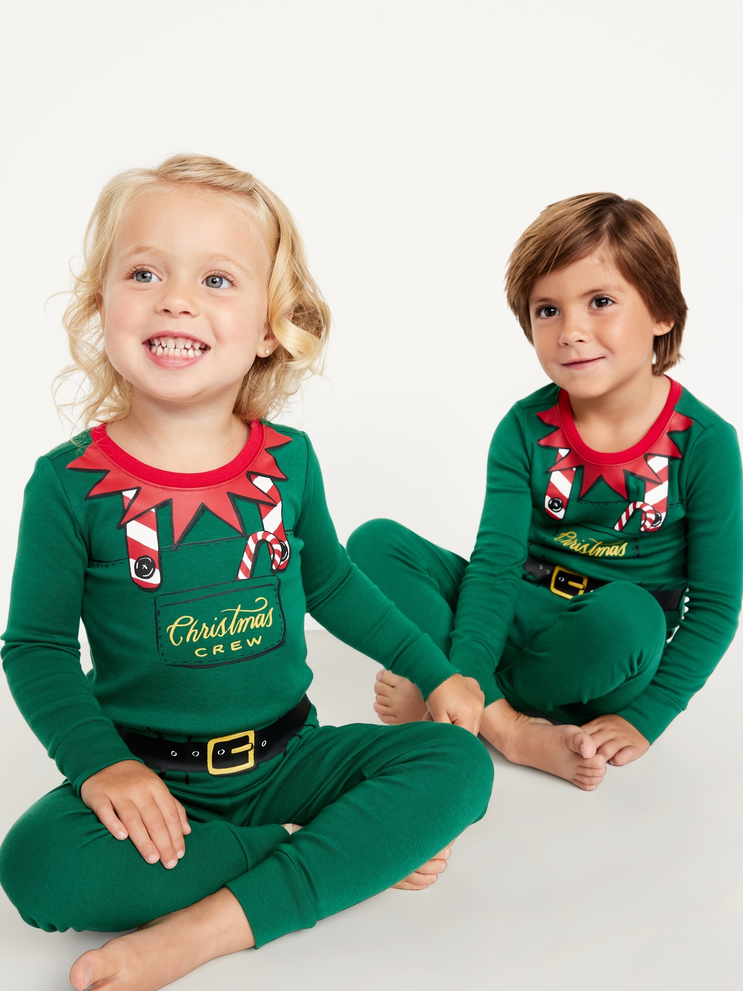 Unisex Snug-Fit Holiday Pajama Set For Toddler Baby Old, 46% OFF