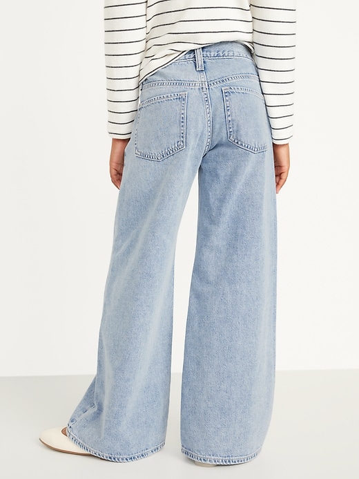View large product image 2 of 4. High-Waisted Super Baggy Wide-Leg Jeans for Girls
