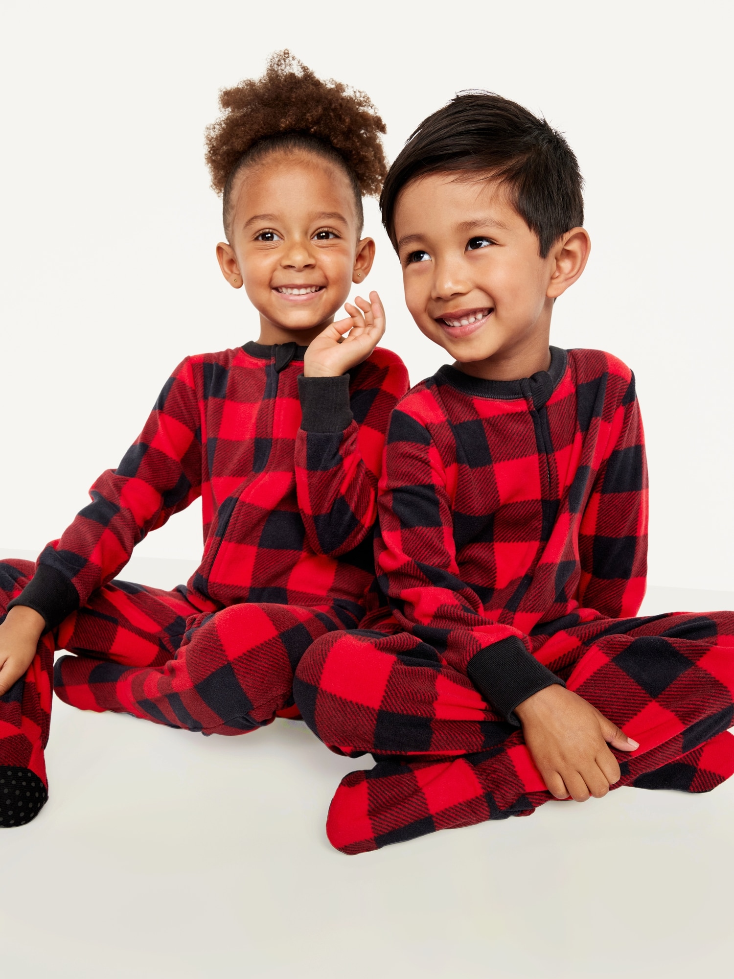Oldnavy Matching Unisex 2-Way-Zip Microfleece Pajama One-Piece for Toddler & Baby Hot Deal