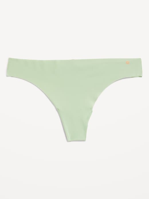 View large product image 1 of 7. Low-Rise Soft-Knit No-Show Thong Underwear