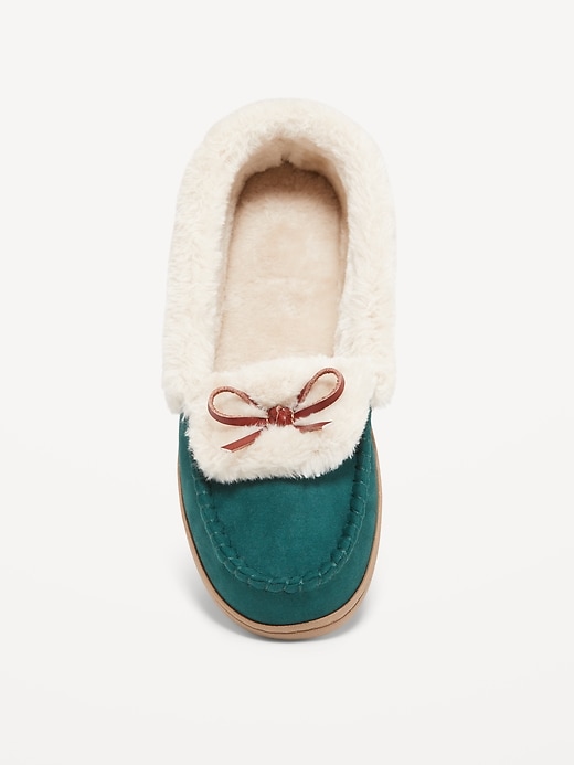 Image number 3 showing, Faux-Suede Moccasin Slippers