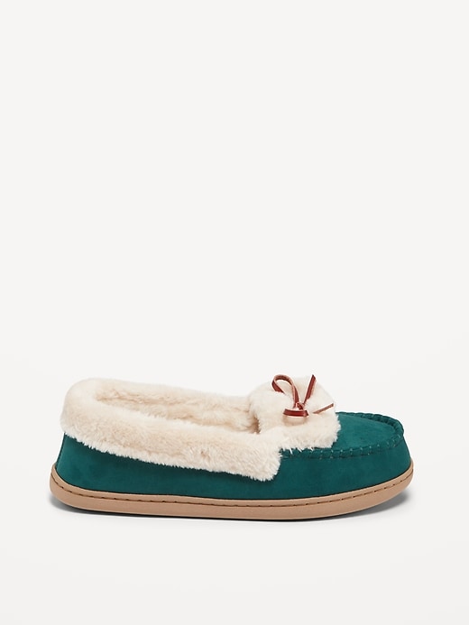 Image number 4 showing, Faux-Suede Moccasin Slippers