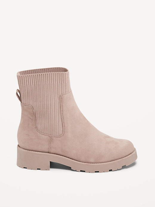 Image number 4 showing, Faux-Suede Chelsea Boots