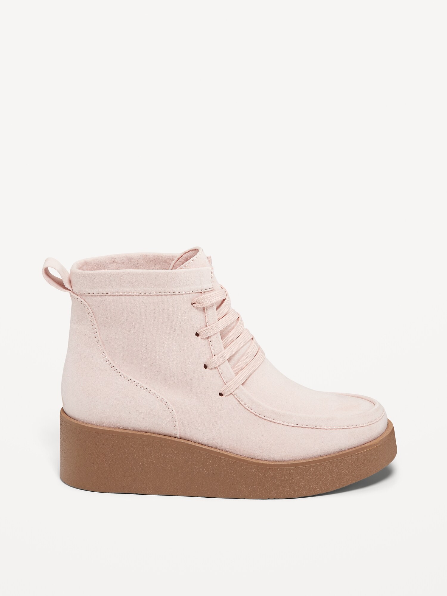 Faux-Suede Wedge Boots | Old Navy