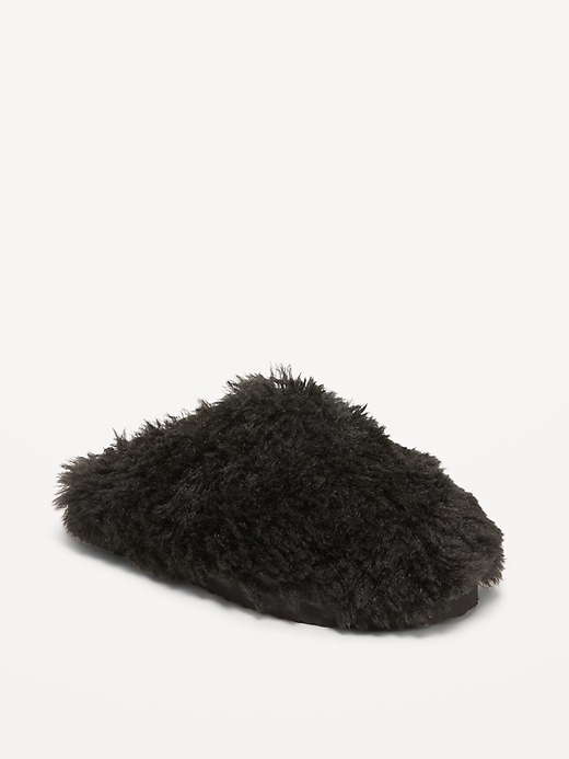 Image number 1 showing, Faux-Fur Mule Slippers (Partially Plant Based)