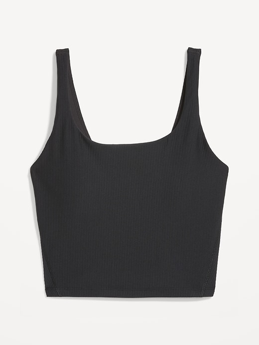 Image number 4 showing, Light Support PowerSoft Ribbed Longline Sports Bra