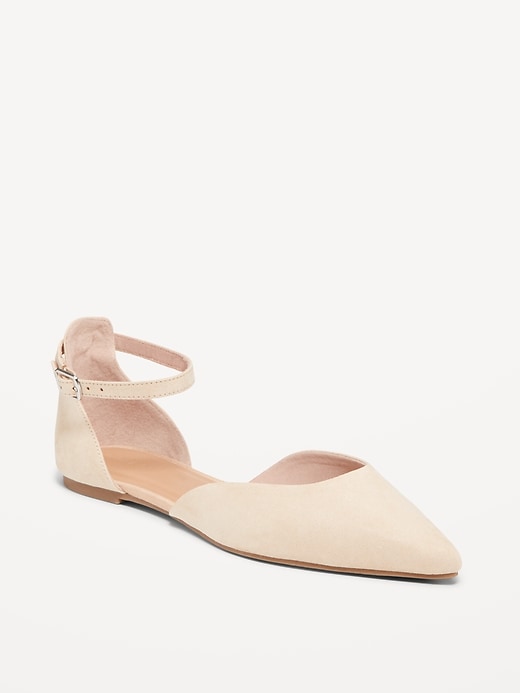 Image number 1 showing, Ankle Strap D'Orsay Flats