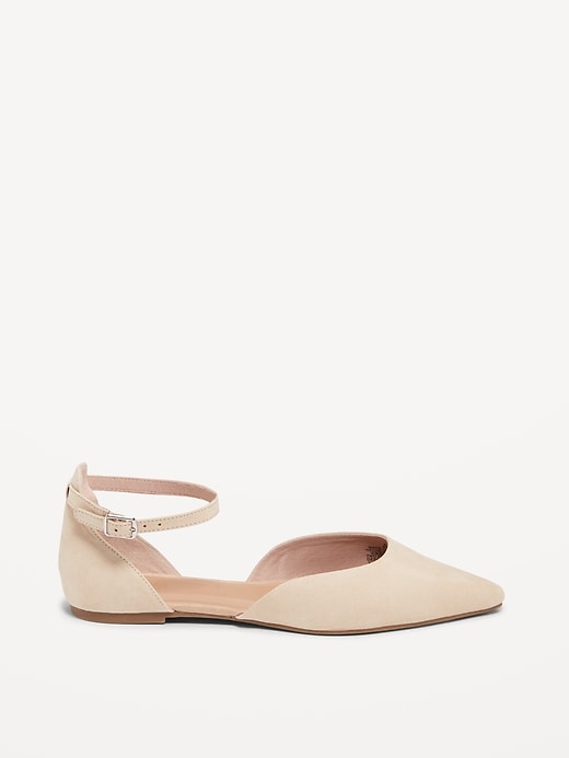Image number 3 showing, Ankle Strap D'Orsay Flats