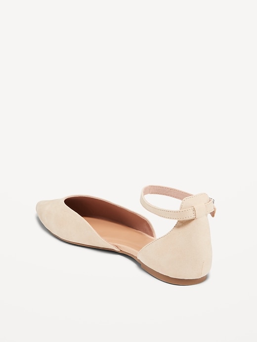 Image number 7 showing, Ankle Strap D'Orsay Flats