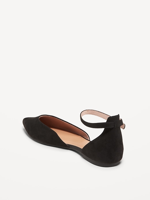 Image number 4 showing, Ankle Strap D'Orsay Flats