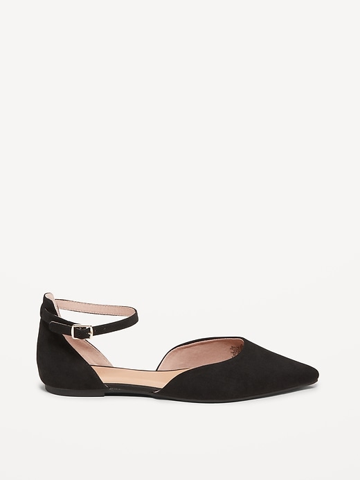 Image number 3 showing, Ankle Strap D'Orsay Flats