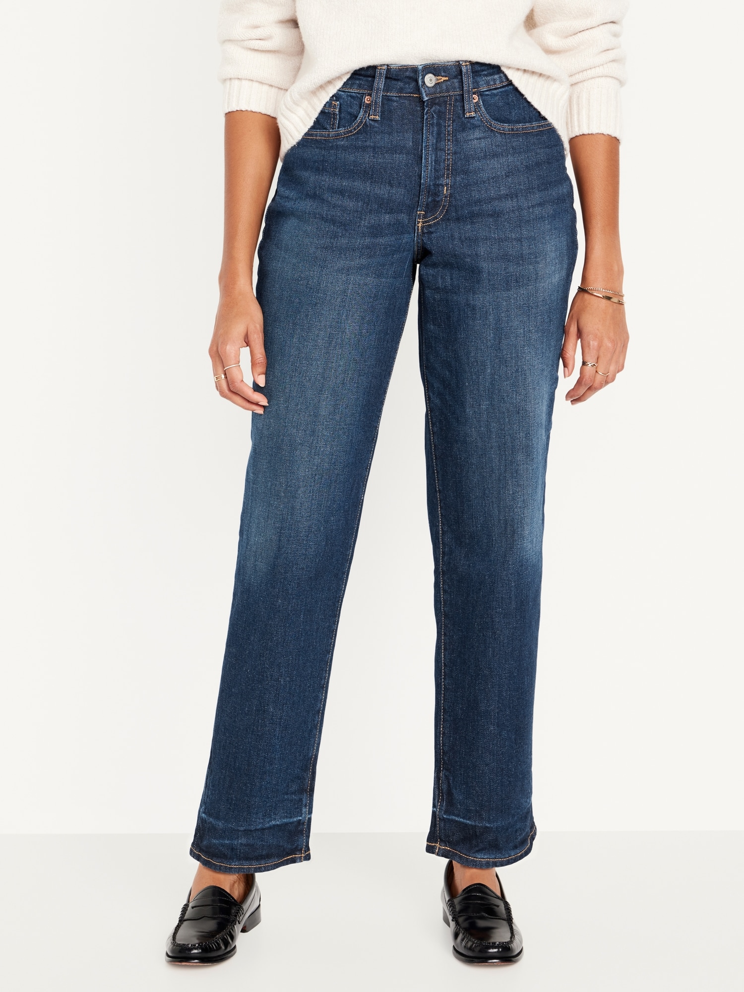 Curvy High-Waisted OG Loose Jeans for Women | Old Navy