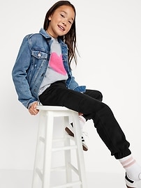 View large product image 3 of 5. High-Waisted Fleece Cargo Jogger Pants for Girls