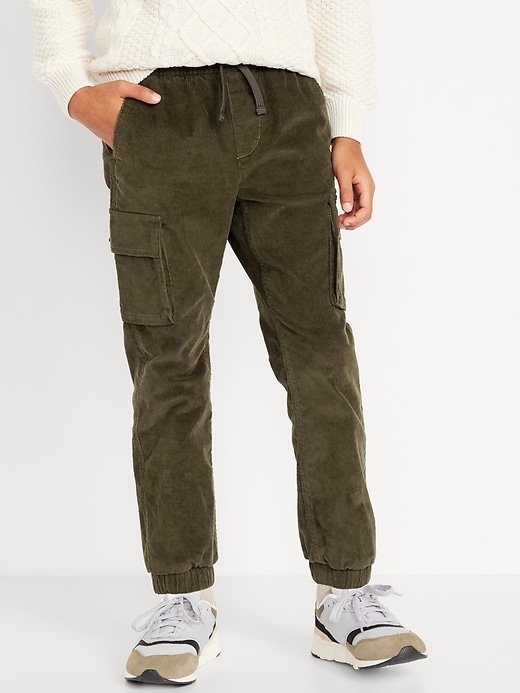 View large product image 1 of 5. Corduroy Cargo Jogger Pants for Boys