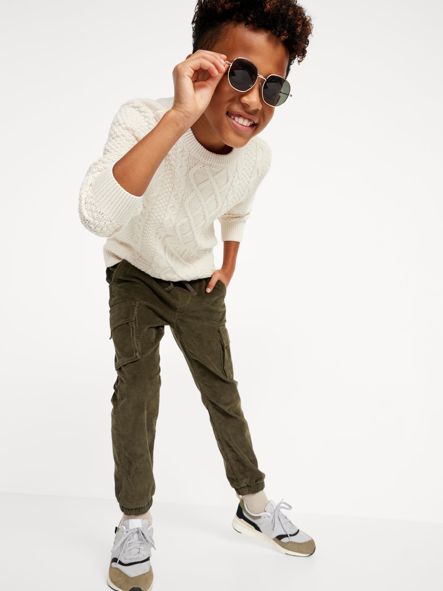 Corduroy Cargo Jogger Pants for Boys | Old Navy