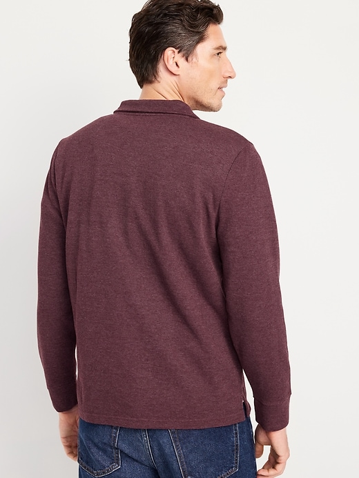 View large product image 2 of 5. French Rib Polo Sweater