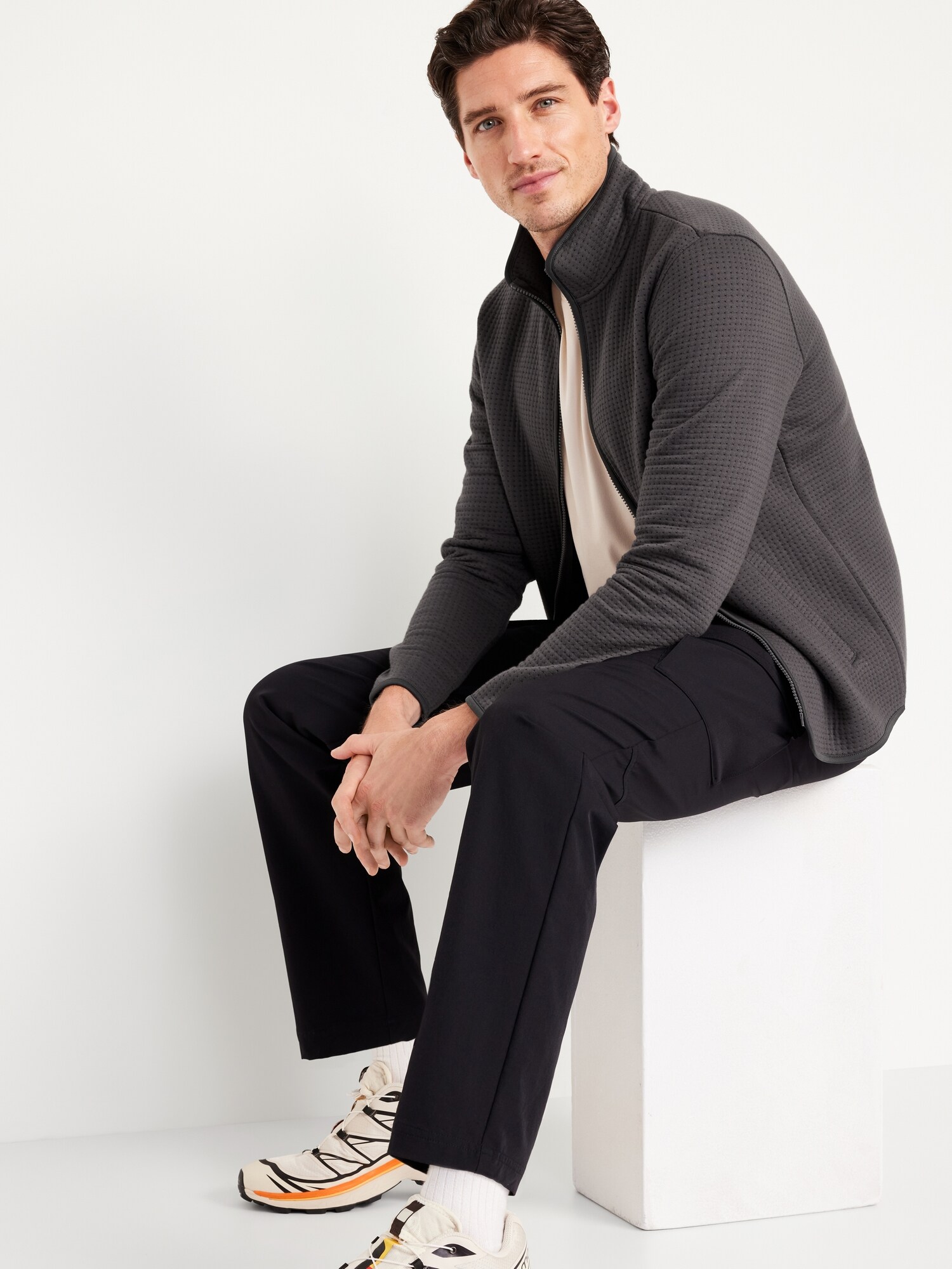 Quilted Fleece FullZip Jacket Old Navy