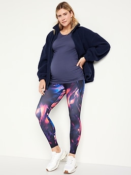 Old Navy Maternity Full-Panel PowerSoft 7/8 Leggings - ShopStyle