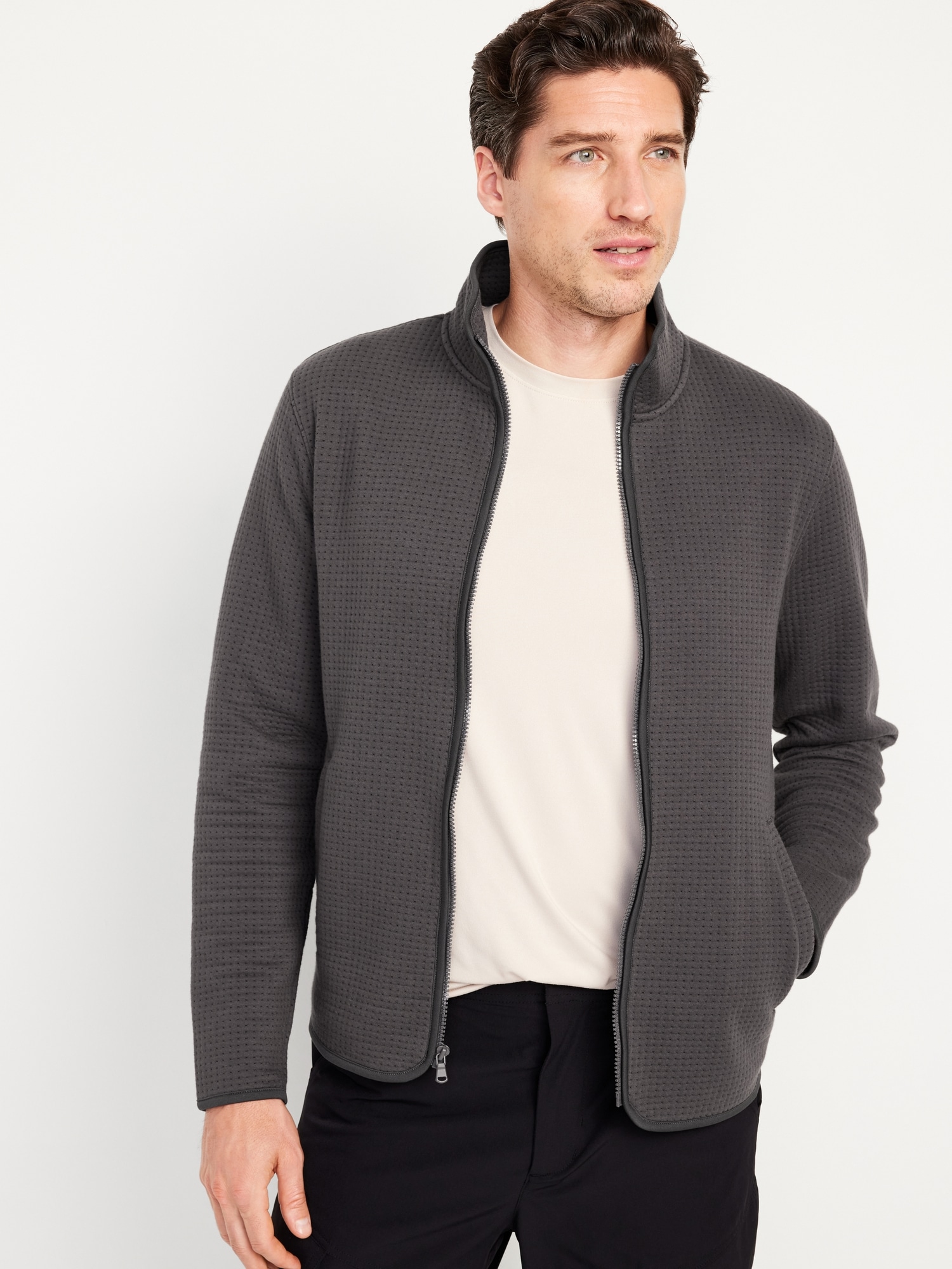 Quilted Fleece Full-Zip Jacket