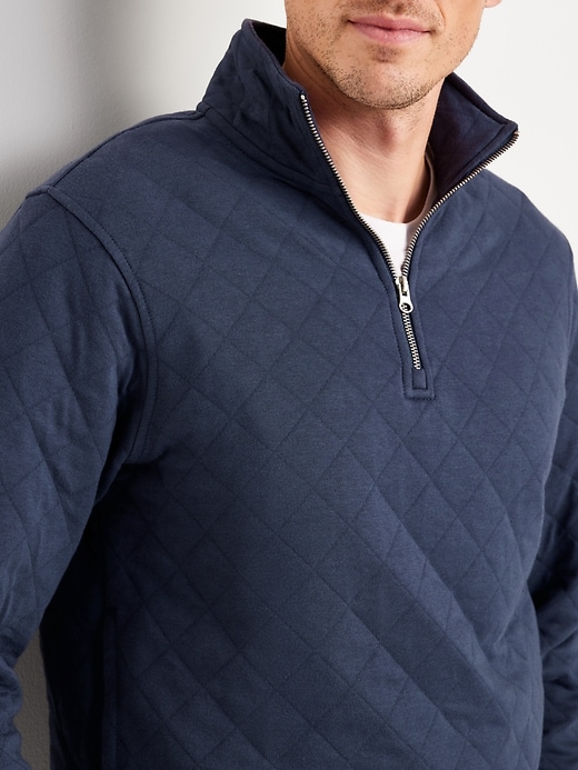 Image number 3 showing, Quilted  Quarter Zip