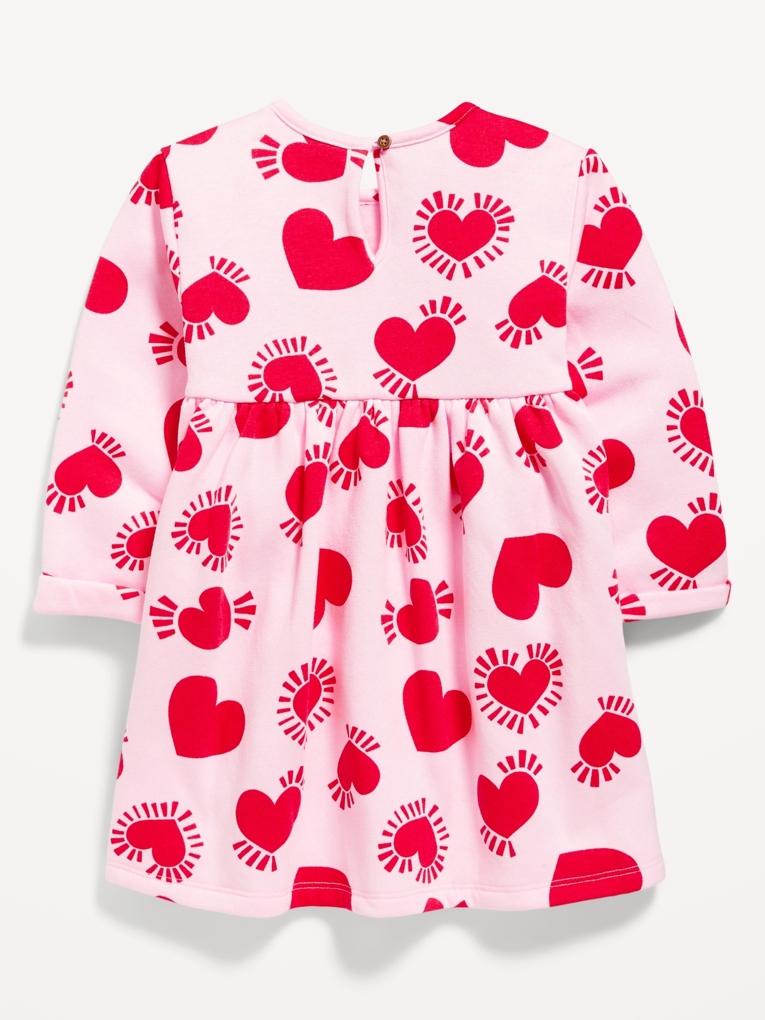 Printed Fit & Flare Fleece Dress for Toddler Girls Old Navy