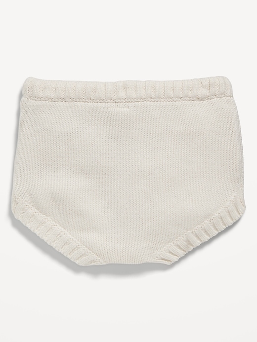 View large product image 2 of 2. Sweater-Knit Organic-Cotton Bloomer Shorts for Baby