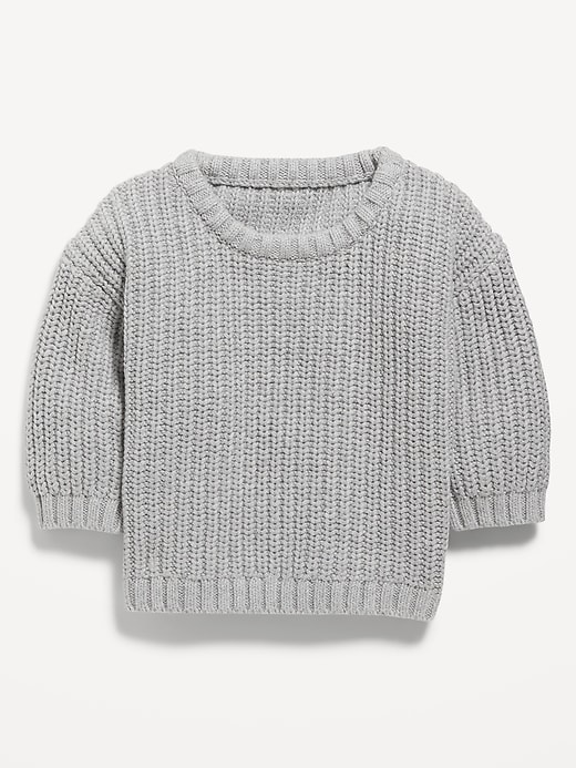 View large product image 1 of 1. Unisex Organic-Cotton Pullover Sweater for Baby