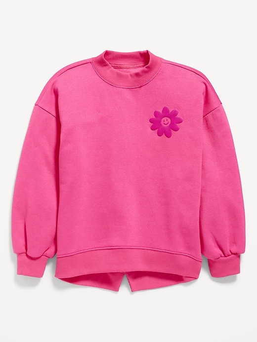 View large product image 1 of 1. Cocoon Mock-Neck Graphic Sweatshirt for Girls