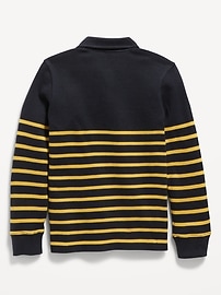 View large product image 3 of 3. French Rib-Knit Polo Sweater for Boys