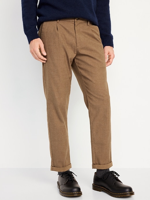 Image number 1 showing, Loose Taper Built-In Flex Pleated Chino Pants