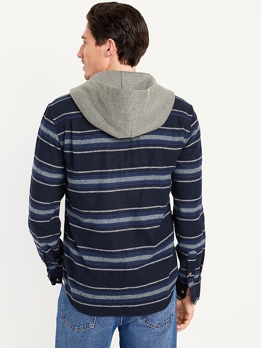 Image number 2 showing, Hooded Flannel Shirt