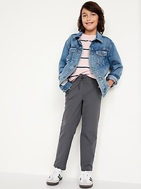 View large product image 3 of 4. Relaxed Pull-On Tech Taper Pants for Boys