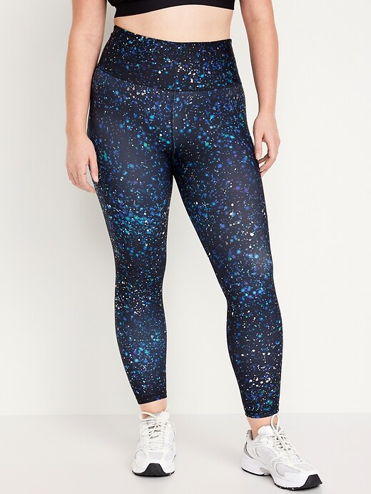 High-Waisted PowerSoft Foil-Print Leggings