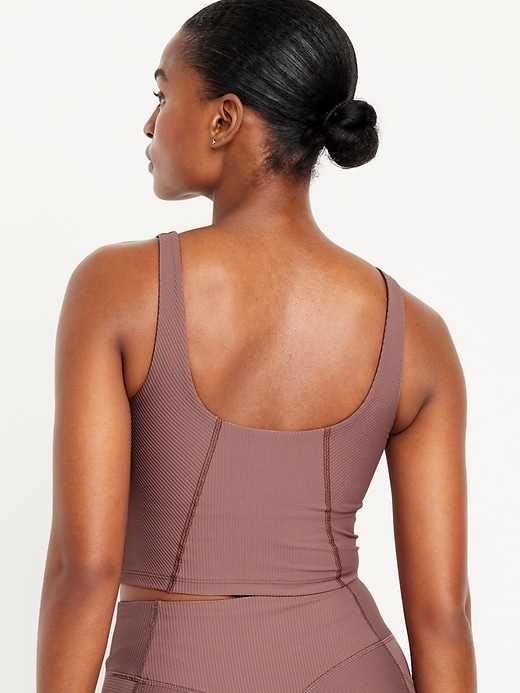 Image number 2 showing, Light Support PowerSoft Ribbed Longline Sports Bra