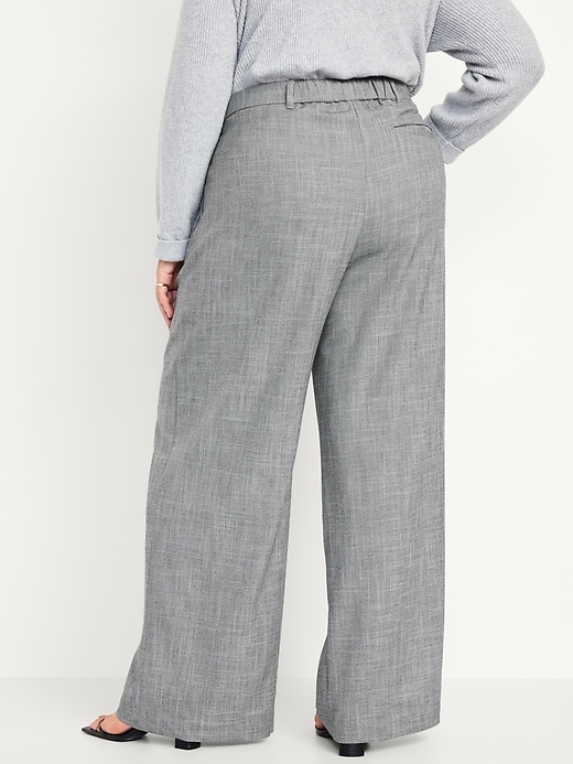 Image number 8 showing, Extra High-Waisted Taylor Super Wide-Leg Trouser Suit Pants