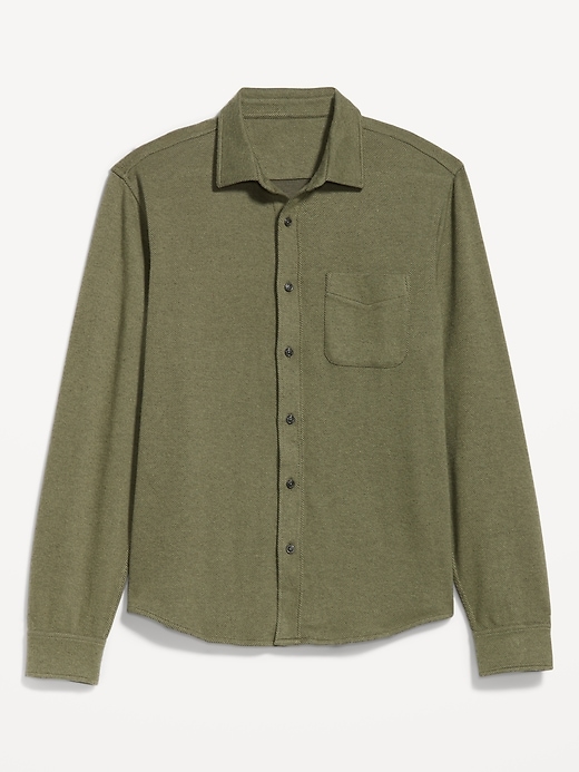 Image number 7 showing, Cozy-Knit Pocket Shirt