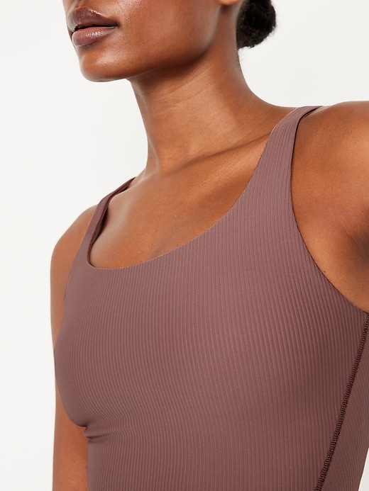 Image number 3 showing, Light Support PowerSoft Ribbed Longline Sports Bra