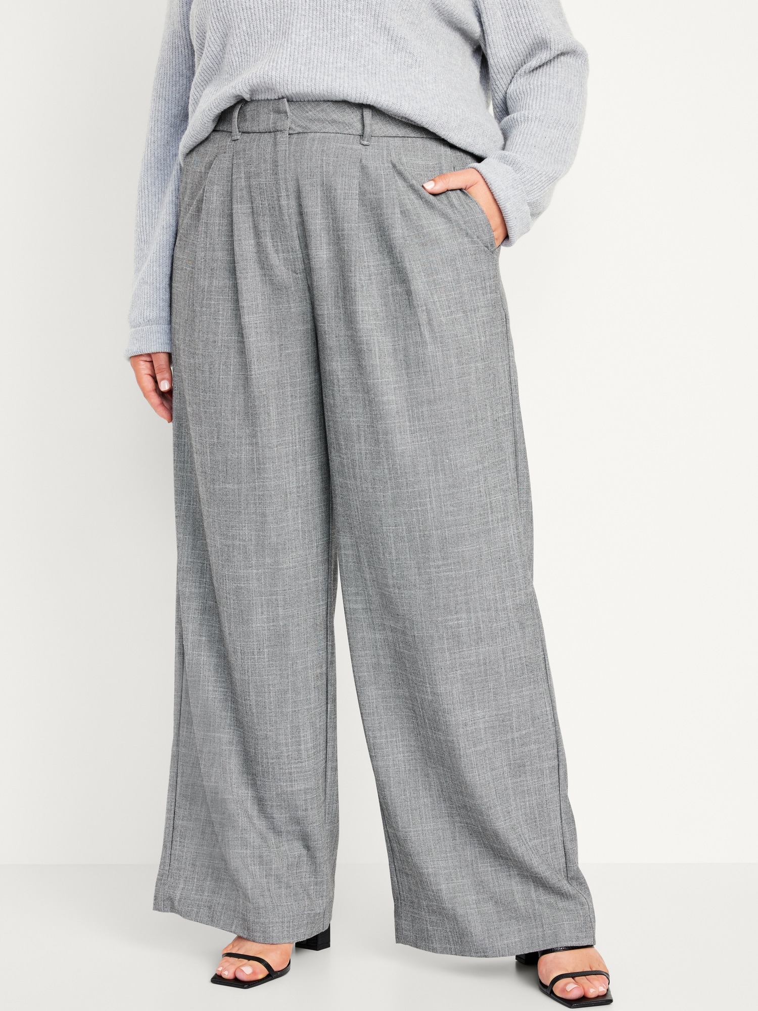 Extra High-Waisted Taylor Super Wide-Leg Trouser Suit Pants | Old Navy