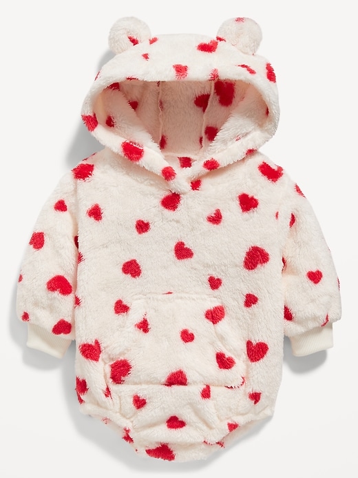 View large product image 1 of 1. Unisex Hooded Critter One-Piece Romper for Baby