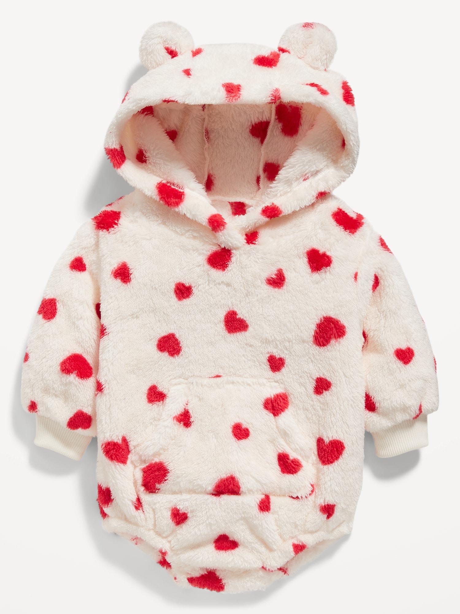 Unisex Hooded Critter One-Piece Romper for Baby