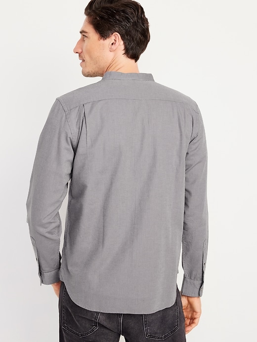 Image number 2 showing, Non-Stretch Banded-Collar Oxford Shirt