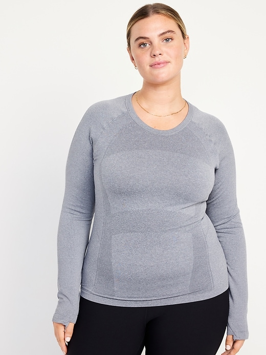 Image number 7 showing, Long-Sleeve Seamless Performance Top