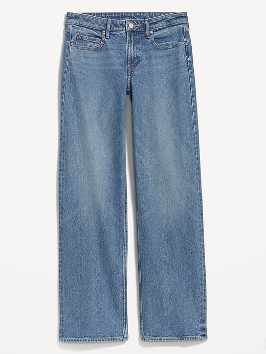 Image number 3 showing, Mid-Rise Wide-Leg Jeans
