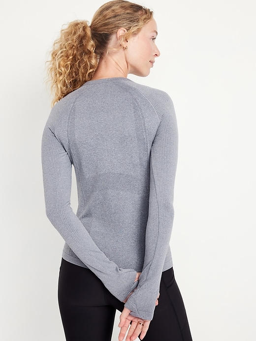 Image number 2 showing, Long-Sleeve Seamless Performance Top