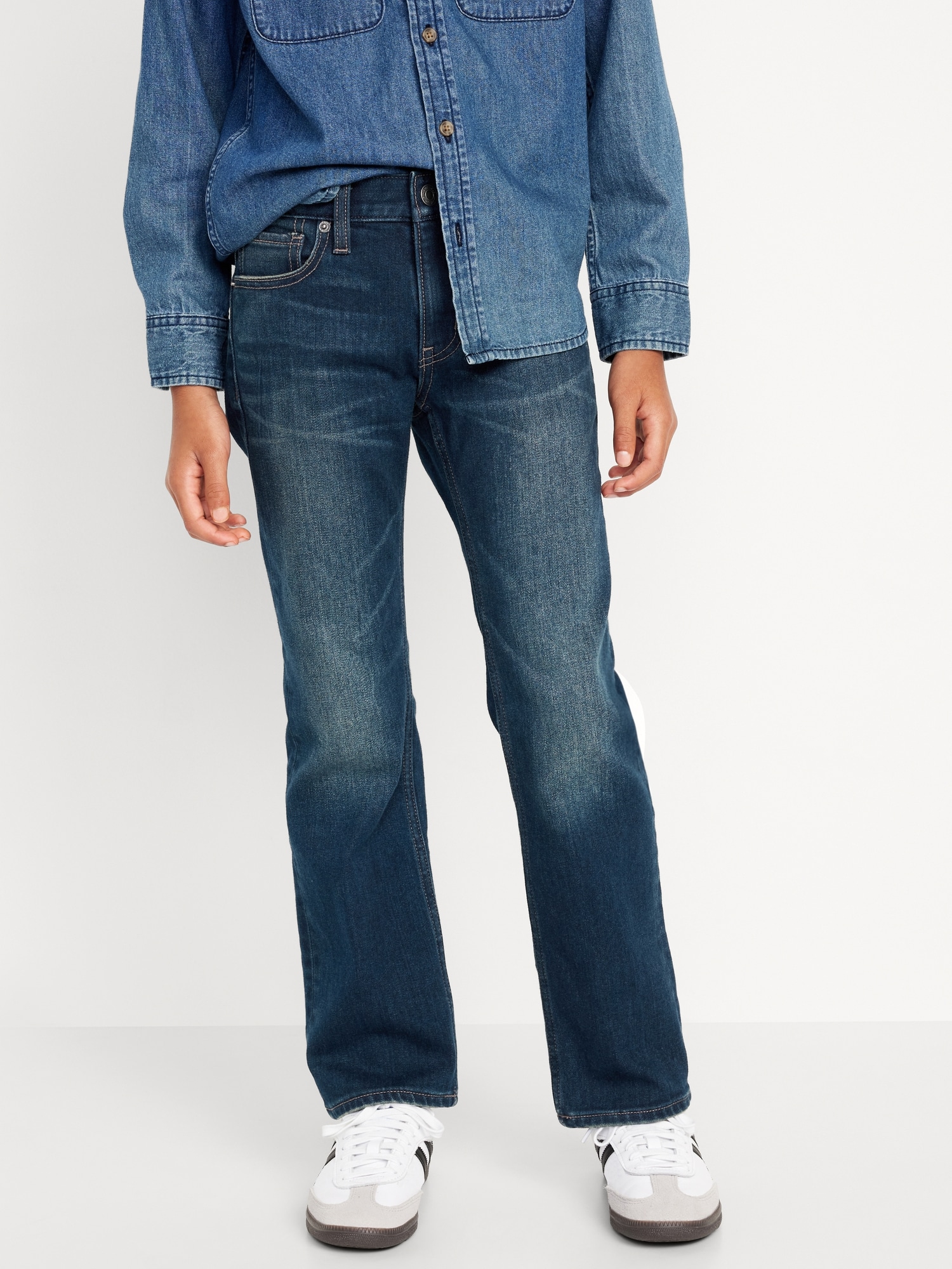 Built-In Warm Straight Jeans for Boys