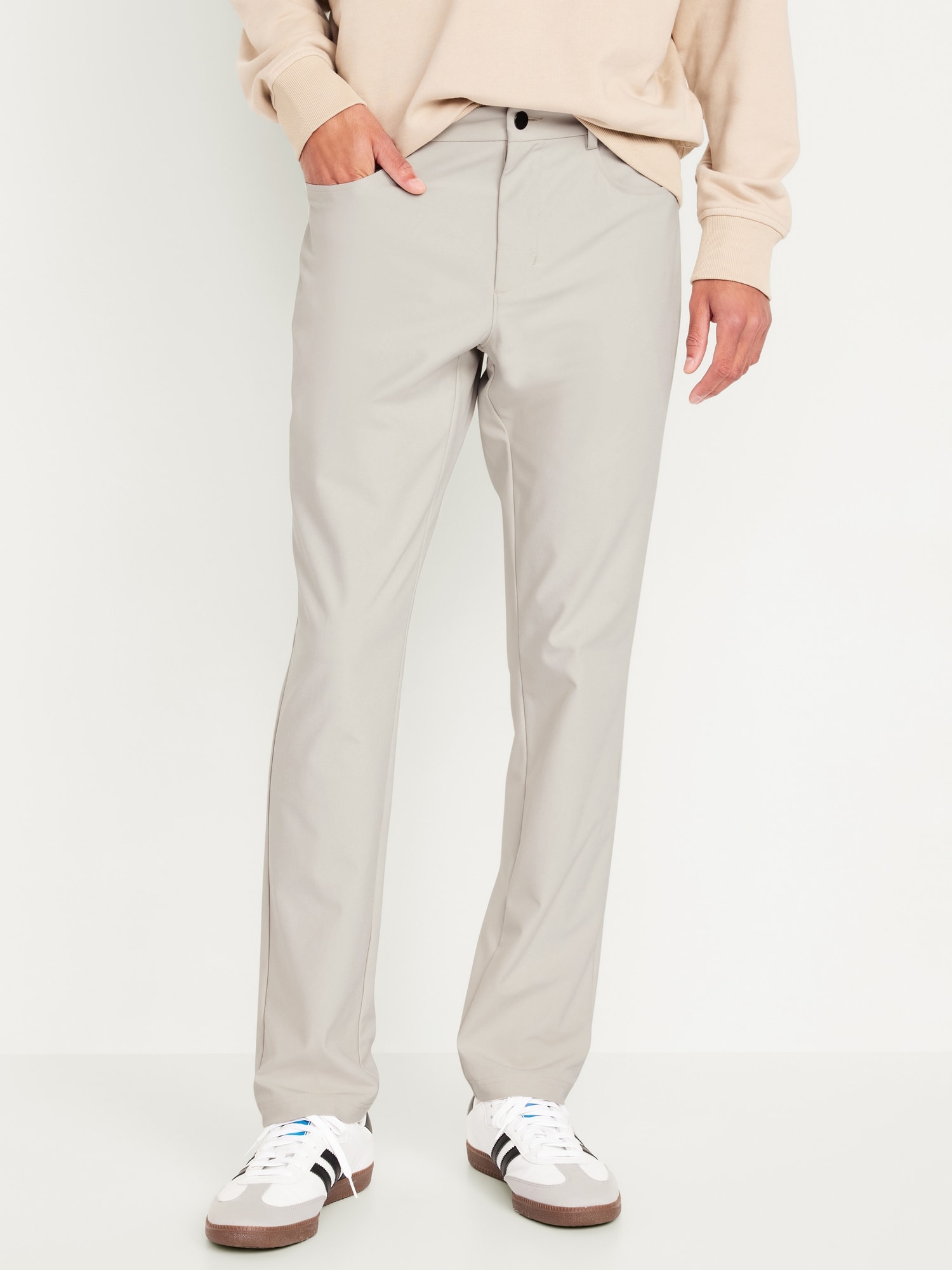 Men's Stretch Golf Pants Slim Fit Quick Dry Pants - Light Khaki / S